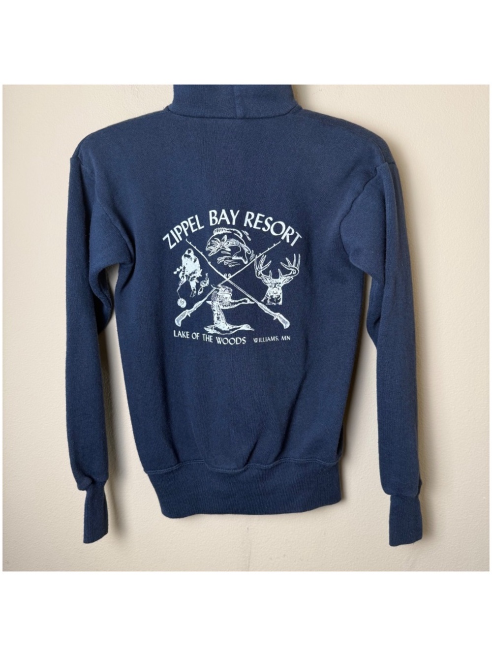 Vintage Pannill Sweatshirt Kids Large Zippel Bay Resort Lake of the Woods MN